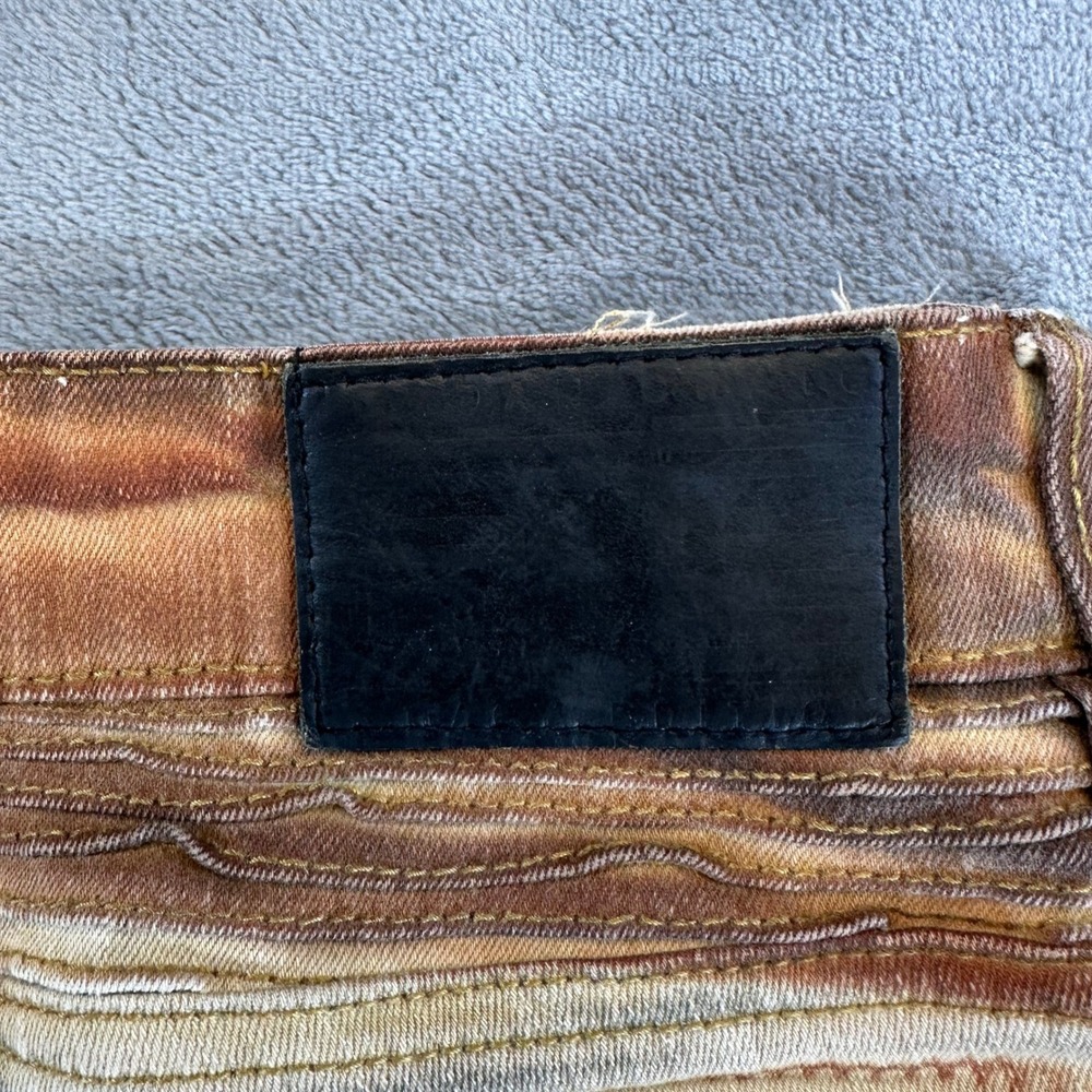 Jordan Craig Aaron Legacy Edition Biker Jeans Mens Size 36x34 Rust Sand Wash - Picture 6 of 8